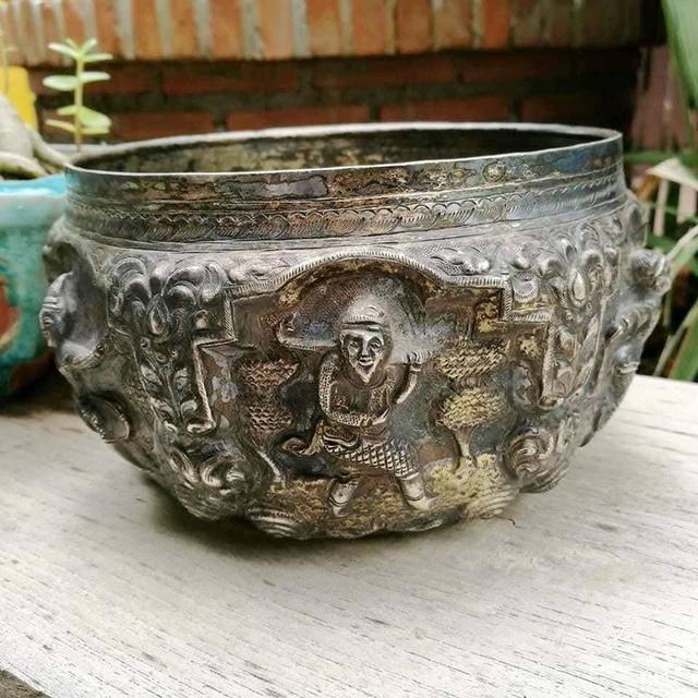 ขันเงินโบราณ หนัก 20บาท