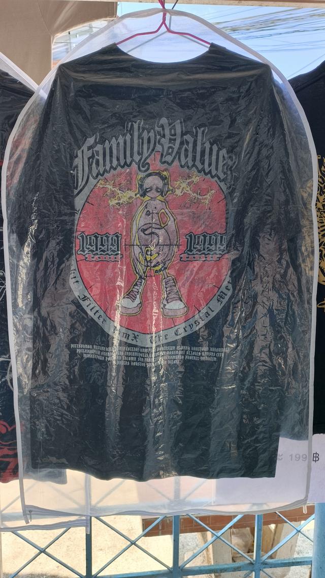 เสื้อวง Limp Bizkit Vintage 1999 Family Values Tour Black T Shirt Limp Bizkit DMX Korn Hip Hop XL รูปย่อยที่ 4