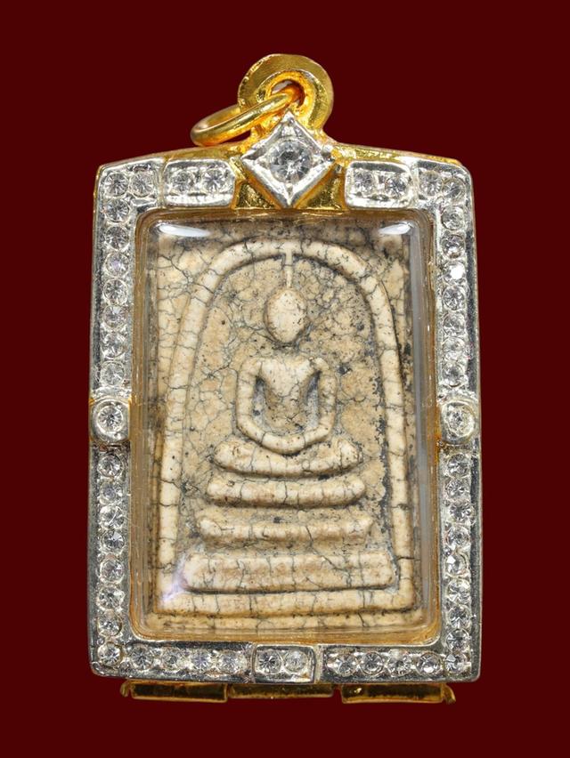 พระสมเด็จพิมพ์ใหญ่ วัดระฆังโฆสิตาราม เลี่ยมกรอบกันน้ำฝังเพชร