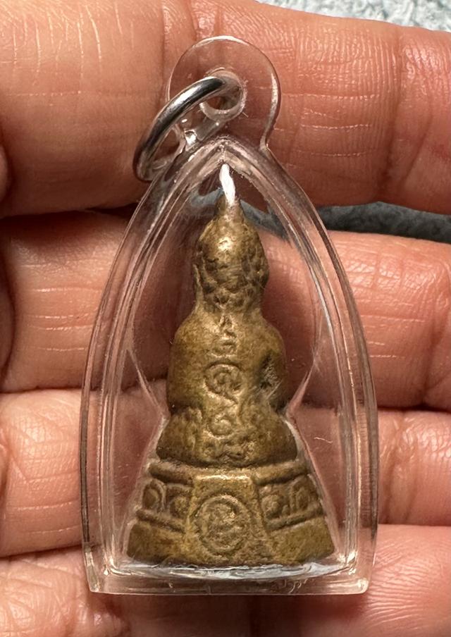 พระกริ่งเชียงแสน หลวงพ่อเงิน วัดดอนยายหอม รุ่นแรก ปี 2500 เลี่ยมเดิม รูปที่ 2