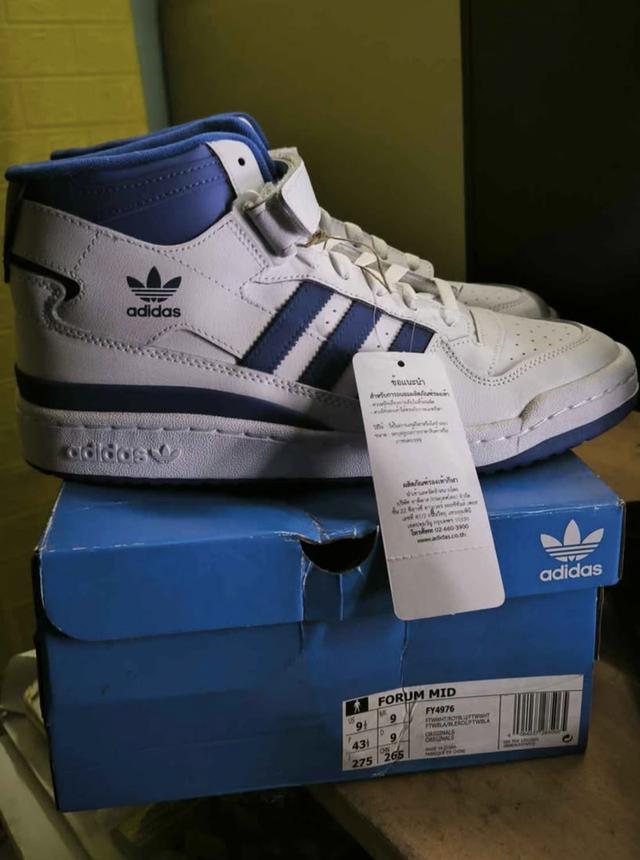รองเท้า adidas forum mid 43.5 ไม่เเคยผ่านการใช้งาน