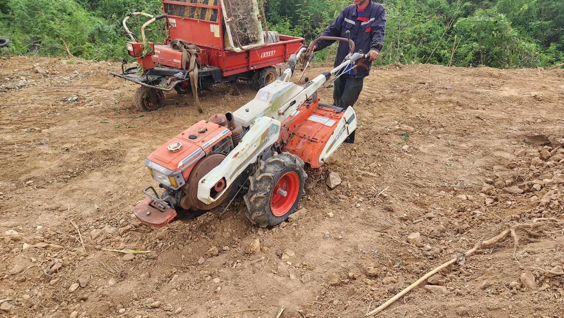 รถไถนา แทรกเตอร์ เดินตาม YANMAR 7 แรง เก่าญี่ปุ่นแท้ เดิมๆ ไม่เคยใช้งานในไทย ดีเซล สตาร์ท 2 ระบบ 7