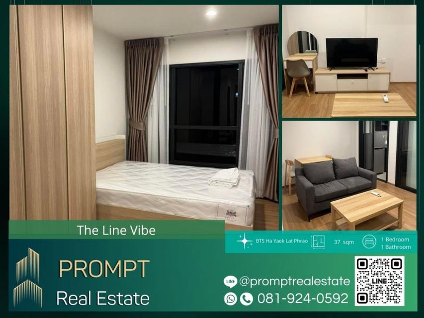 ST12537 - The Line Vibe - 37 sqm  - BTS Ha Yaek Lat Phrao - BTS Phaholyothin 24 - Central Ladprao