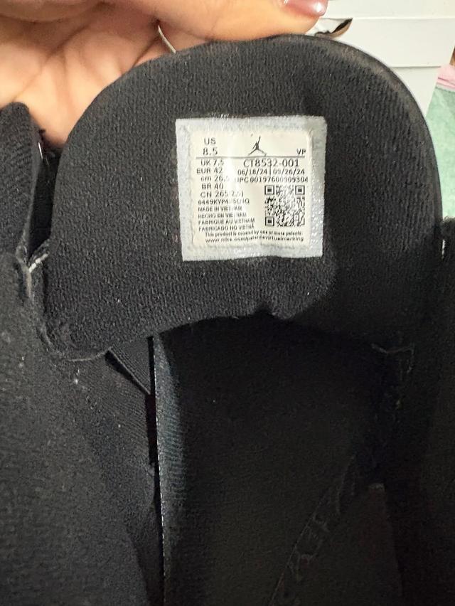 Jordan3 Retro Black Cat (2025)Size 8.5 US/ EUR 42ทอ 5