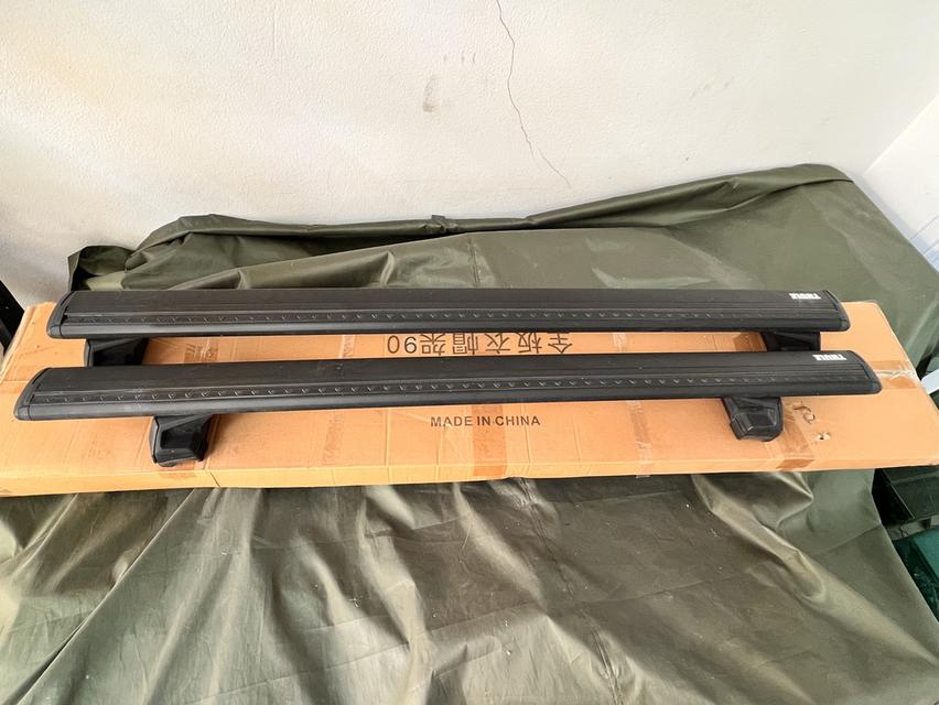 คานหลังคา Thule 7106 สีดำใส่ volvo xc40มา