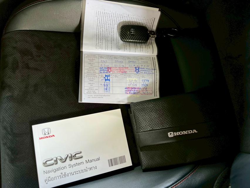 ปี 2022 HONDA CIVIC, 2.0 e:HEV RSโฉม FE ปี21-ปัจจุบัน สีแดง เกียร์ออโต้ เบนซิน/ไฟฟ้ามือเดียวป้ายแดง 12
