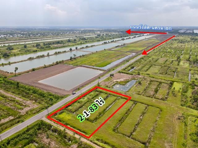 ขายที่ดินทรายมูล 2 ไร่ ติดถนน2ด้าน ใกล้ถนนเส้นรังสิต-นครนายก305-1กม. องครักษ์ นครนายก