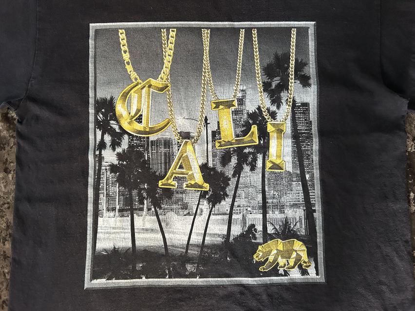 [เปิดขาย] 🌴 Vintage Y2K Pro Club "CALI" Heavy Weight Tee รูปที่ 6