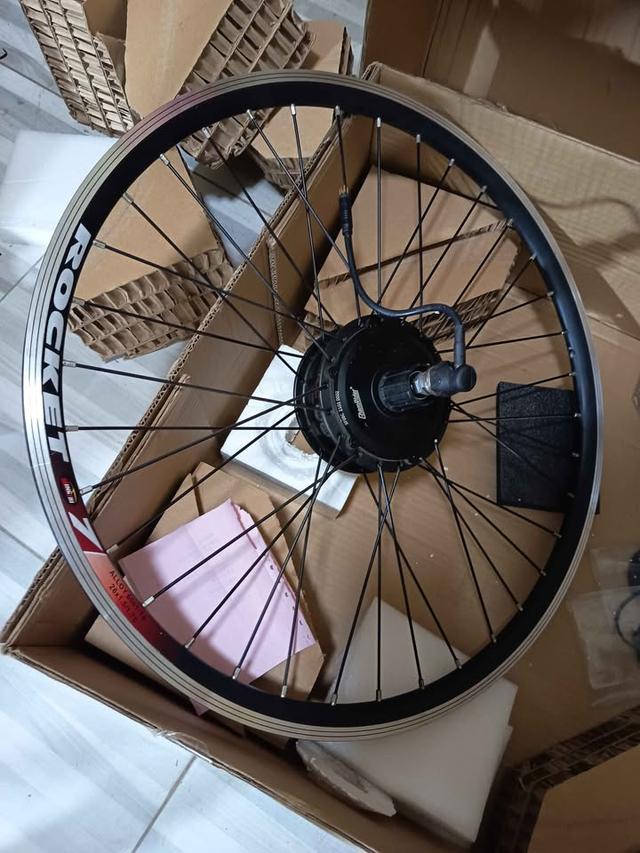 ชุดล้อ จักรยานไฟฟ้า(เสือภูเขา) E Bike Mxus ชุดไฟฟ้า 350W.48V. 26นิ้ว มือสองพร้อมชุดควบคุม
