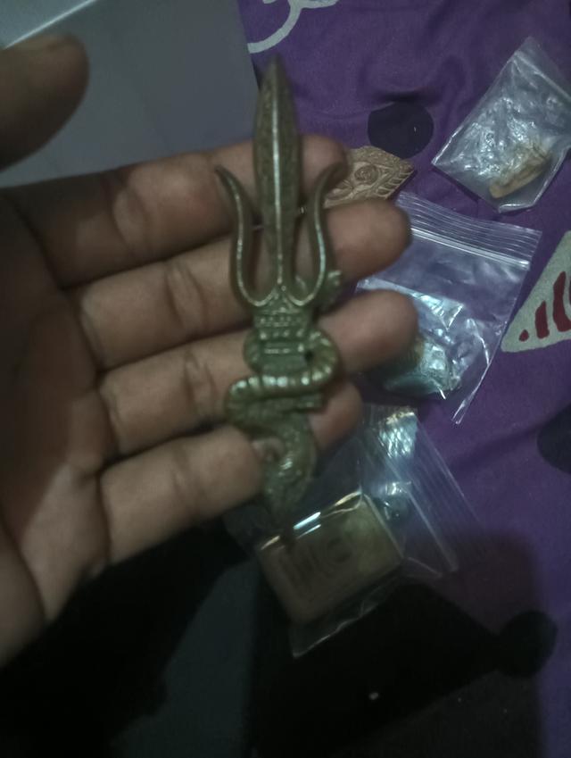 ตรีศูลพญานาค ไม่ทราบที่มาที่ไปแต่เก็บไว้นานแล้ว รูปที่ 2