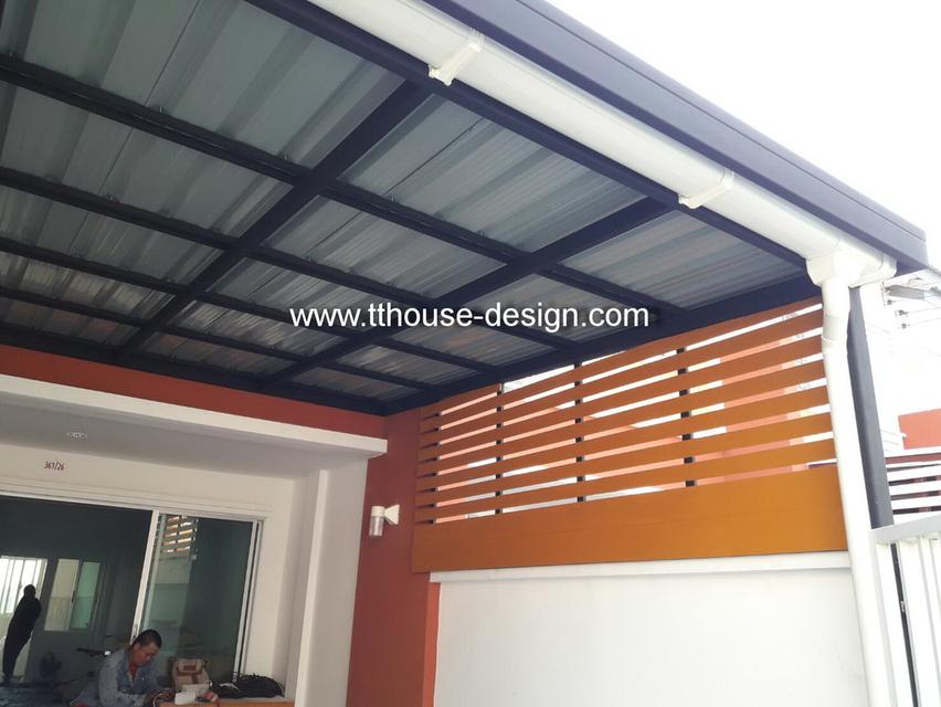 รับเหมา ต่อเติม โครงหลังคากันสาด ต่อเติมห้องครัว เทพื้นปูกระเบื้อง Line dddesign23 10