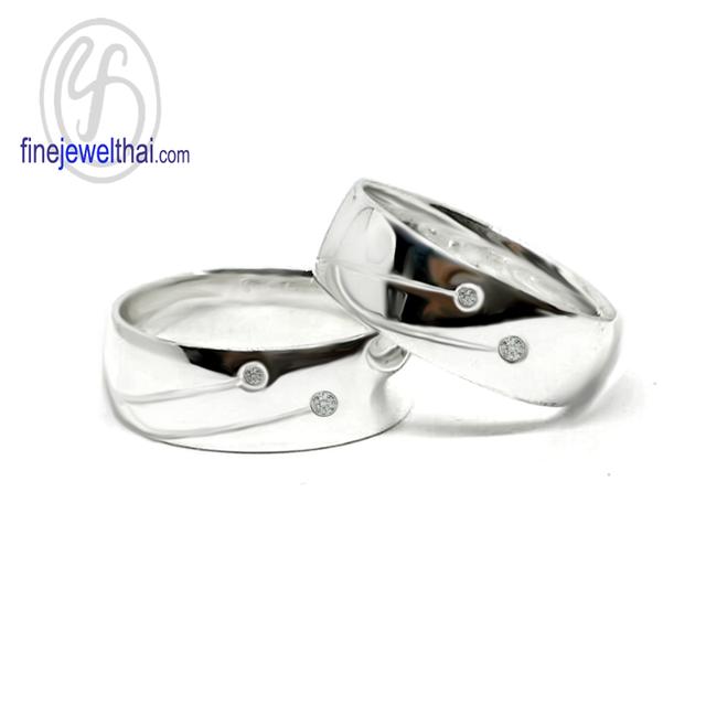 FineJewelThai | แหวนเงินแท้ แหวนเพชรแท้ แหวนแต่งงาน RC3061 รูปย่อยที่ 2