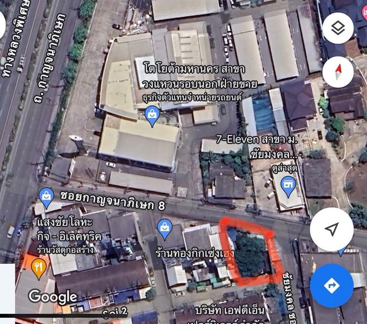 ที่ดิน+บ้าน3หลัง มี7ตรงข้าม โซนบางแค ใกล้mrt 4