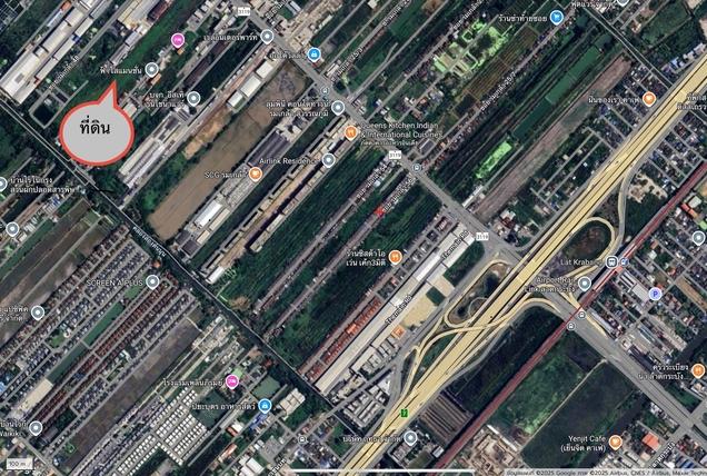 ขายที่ดินเปล่าในราคาประเมิน ถมแล้ว ขนาด 305 ตรว. ถนนร่มเกล้า ใกล้สนามบินสุวรรณภูมิ  5