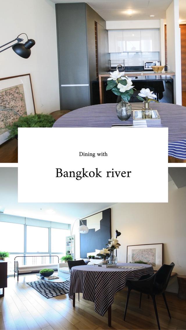 For Rent "The River Condo" -- 1 Bed 65 Sq.m. 35,000 Baht -- Luxury condo along the Chao Phraya River! 5
