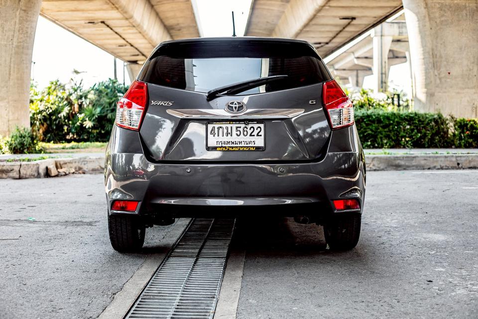 Toyota Yaris 1.2G ปุ่มสตาท์ ปี 2015 สีเทา มือเดียวป้าย 8