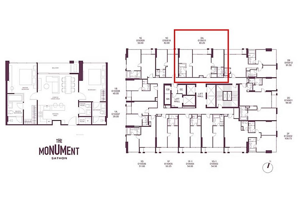 (เจ้าของขายเอง) The Monument Sathon 2-Bedroom ราคาดีที่สุดในโครงการ 1