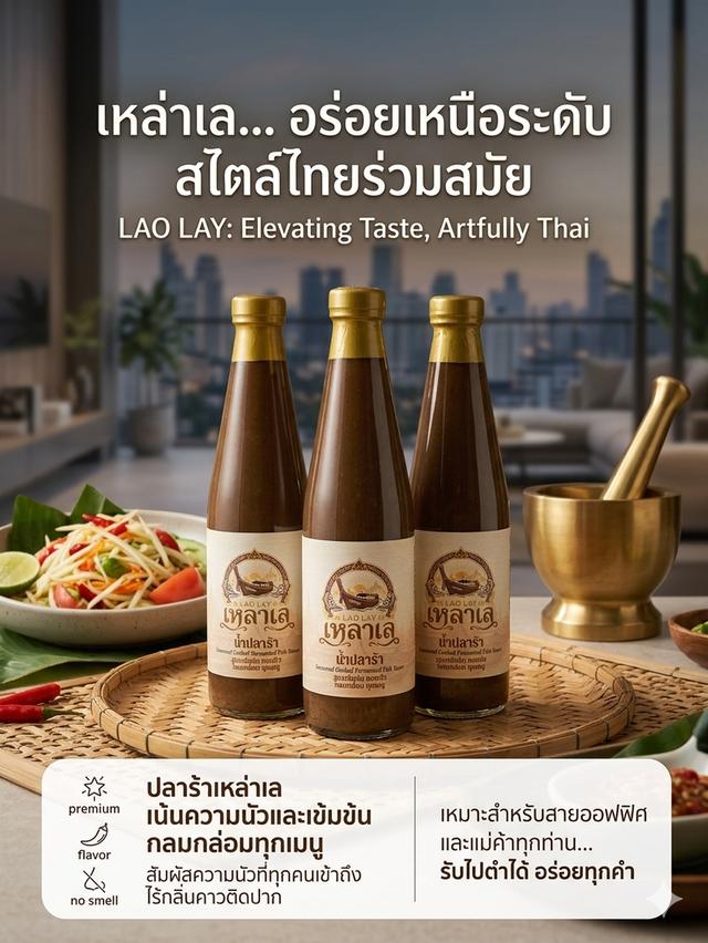 น้ำปลาร้าปรุงรสสูตรนัวเข้มข้น ตราเหลาเล รูปย่อยที่ 4