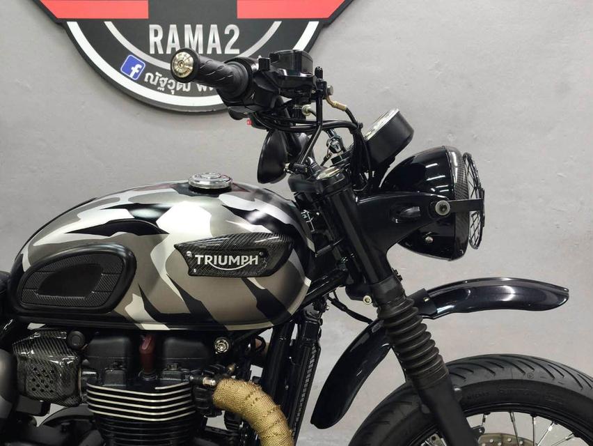 TRIUMPH BONNEVILLE T100 BLACK ปี 2017 ABS🇬🇧 แต่ง TRACKER หล่อๆ จบ ๆ พร้อมขี่ รูปที่ 15