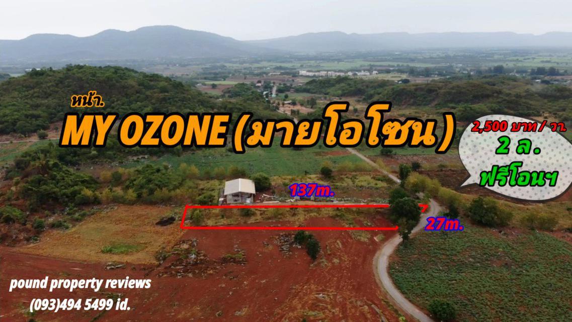 ที่ดินเขาใหญ่(ตรว.ล่ะ 2,500 บาท) | ตัดใจขาย | 2ไร่. 2 ล้าน | หน้า My Ozone ต .วังไทร อ .ปากช่อง 5