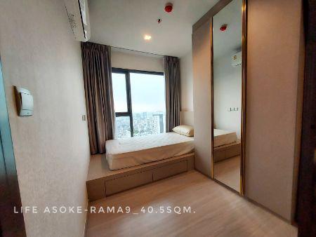 ให้เช่า คอนโด Hot Deal--2 bedrooms unblocked view Life อโศก-พระราม 9 (ไลฟ์ อโศก-พระราม 9) 40.5 ตรม. near MRT Phraram 9 5