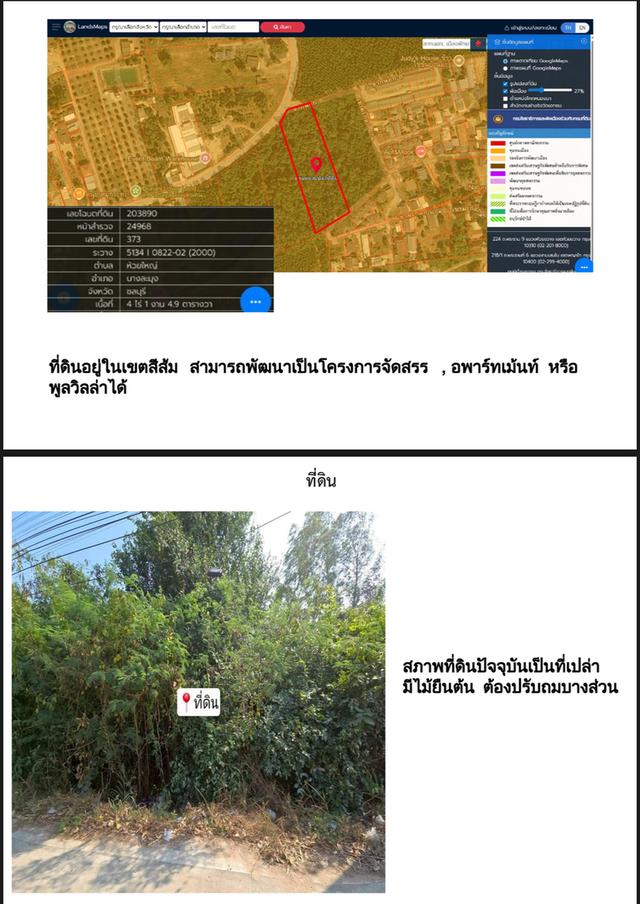 ขายที่ดินทำเลทอง 4 ไร่  ซอย ซากนอก8 ถนนชัยพฤกษ์2 ตำบลห้วยใหญ่ อำเภอบางละมุง จังหวัด ชลบุรี 5