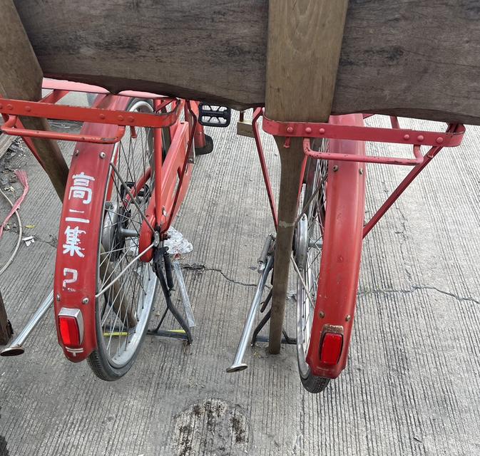 จักรยานไปรษณีย์ญี่ปุ่น จักรยานไปรษณีย์โบราณ สีแดง ตัวผู้ จักรยานส่งจดหมาย