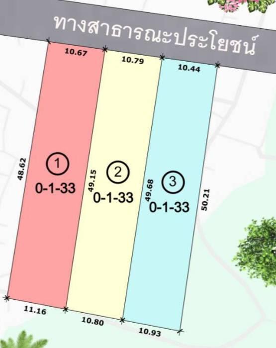 ที่ดิน ขนาด 133 ตรว. วิวเขา น้ำไฟถึง ถนนหน้าแปลง มี 3 ล็อค ครุฑแดง พร้อมโอน 11