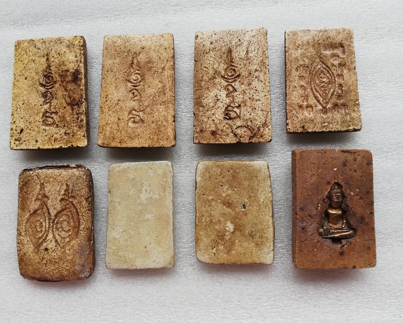 สมเด็จพิมพ์ฐาน9 ชั้นอกV พิมพ์ชฎาพรหมเกศ ขรัวโตพิมพ์ 3 บาตร สมเด็จ หลังฝังพระยอดธง