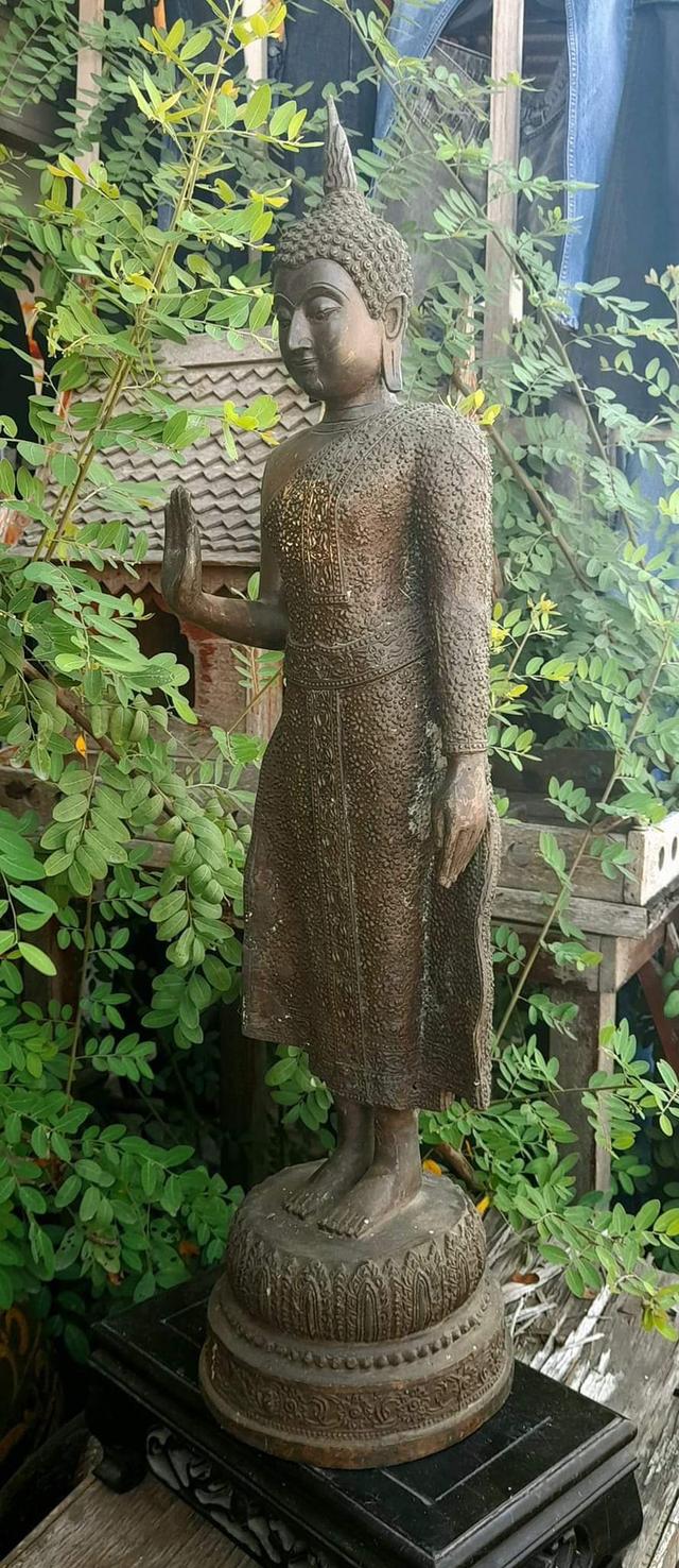 พระพุทธปางห้ามญาติ วัดบวรนิเวศวิหาร ปี2509 เนื้อสำริด ประจำวันจันทร์ พระบูชาปางห้ามญาติ รูปย่อยที่ 3