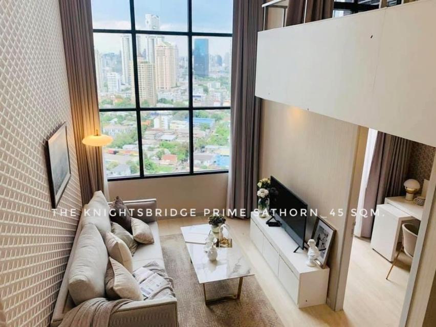 ให้เช่า คอนโด Duplex 2 bedrooms high floor KnightsBridge Prime สาทร 45 ตรม. nice room city view in Sathorn area 3