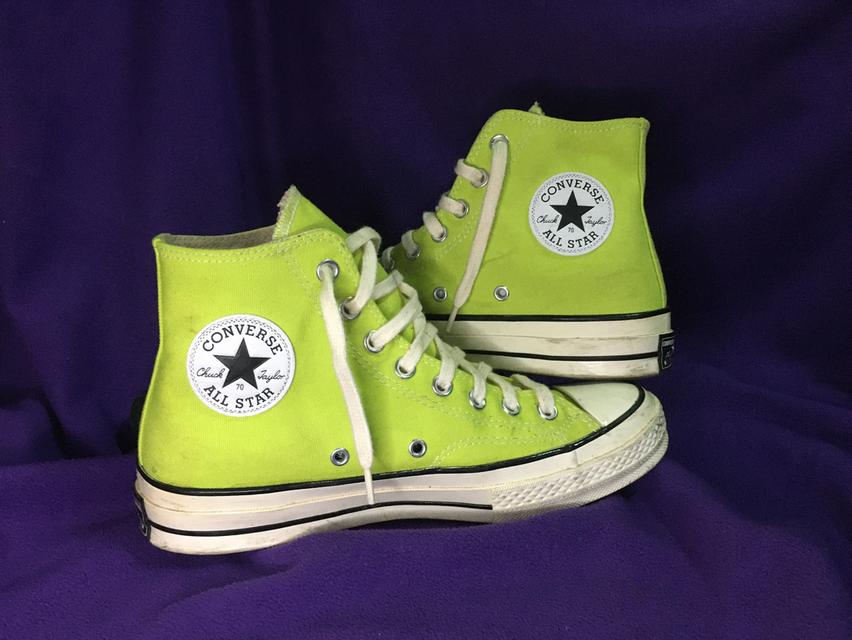 Converse Chuck Taylor 70s lime twist 9 White High Beige Cream yellow 1970s รูปที่ 6