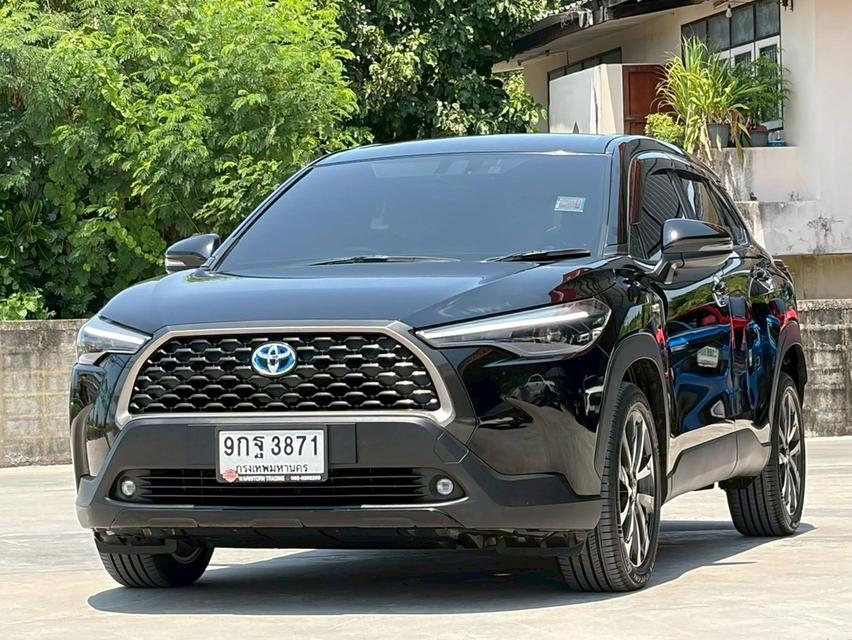 TOYOTA COROLLA CROSS 1.8 HYBRID PREMIUM ปี 2021 โฉม ปี20-ปัจจุบัน สีดำ