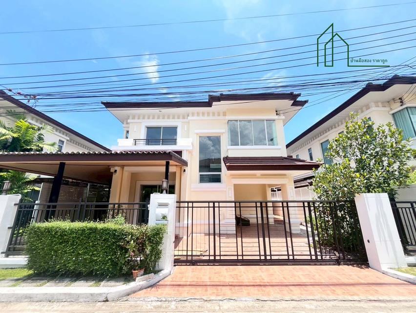 บ้านเดี่ยว 2 ชั้น รีโนเวทใหม่ หมู่บ้านเดอะ เซนโทร สุขุมวิท 113 ซอยวัดด่านสำโรง บ้านใหม่ สภาพดี  1