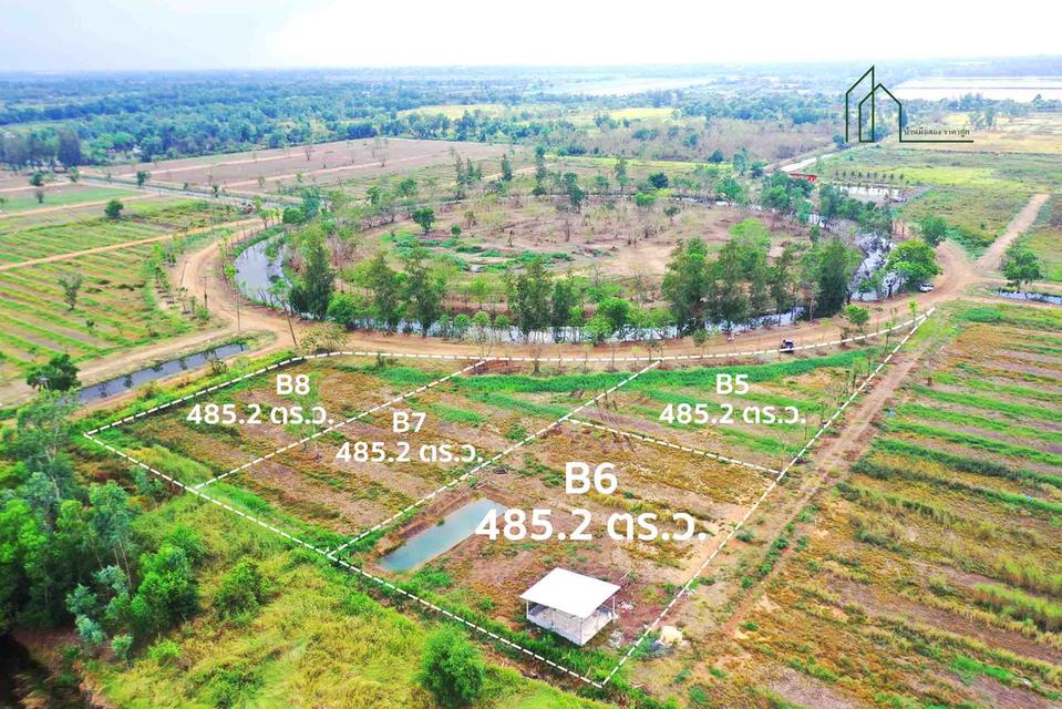 ที่ดินทำเลทอง โครงการบ้านสวนคลอง 14  อ.องครักษ์ นครนายก  เริ่มต้น 5,900 ต่อ ตารางวา  4