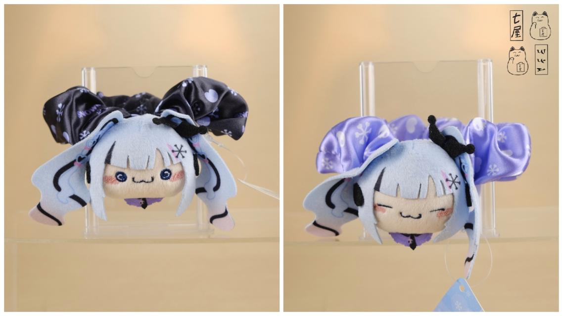 ยางรัดผม สโนว์มิกุ 😈 SNOW MIKU・SANRIO 2026・SNOW MIKU × KUROMI Mochipico Pyoko-Kyun Scrunchie ~ Mascot・11 cm 🍩 รูปย่อยที่ 2