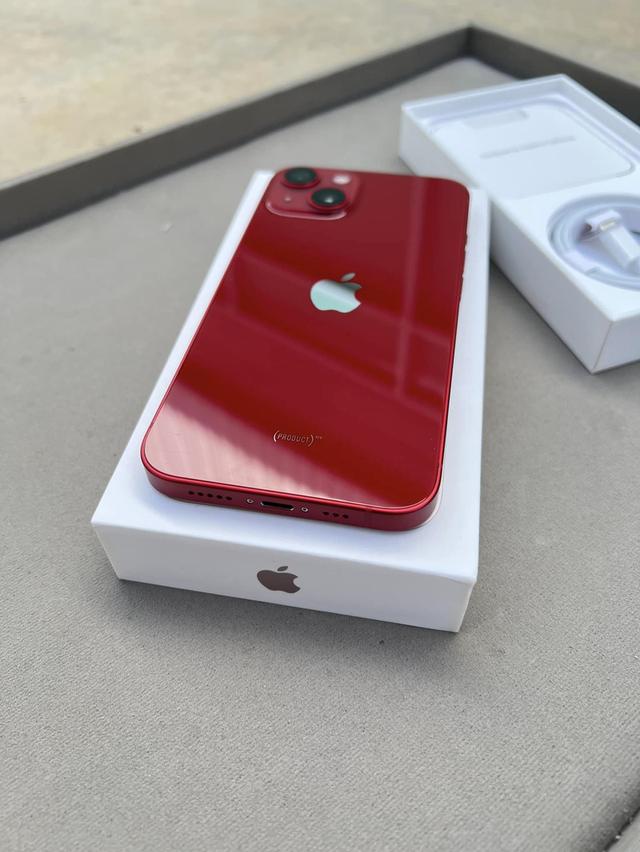 iPhone 13 สีแดง+มีกล่อง 3