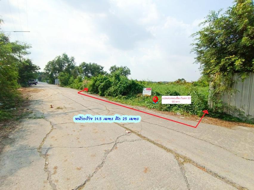ขายที่ดินแปลงสวยและถูก ซอยคลองสี่ตะวันตก 33 4