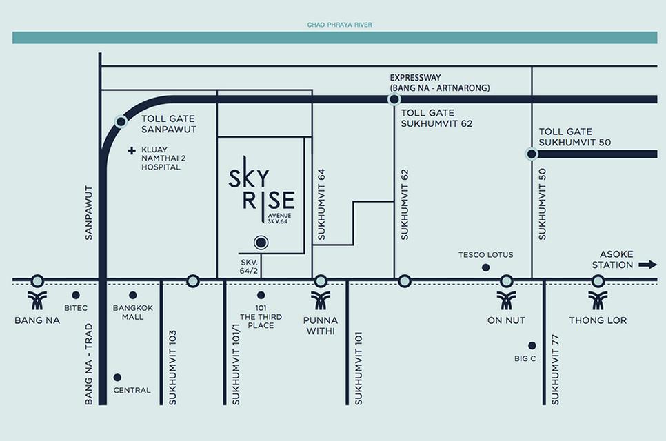 Condo Skyrise Avenue Sukhumvit 64 ใกล้ BTS ปุณณวิถี 28 ตารางเมตร 1 ห้องนอน ชั้น9 ตึกE ตกแต่งครบ 10