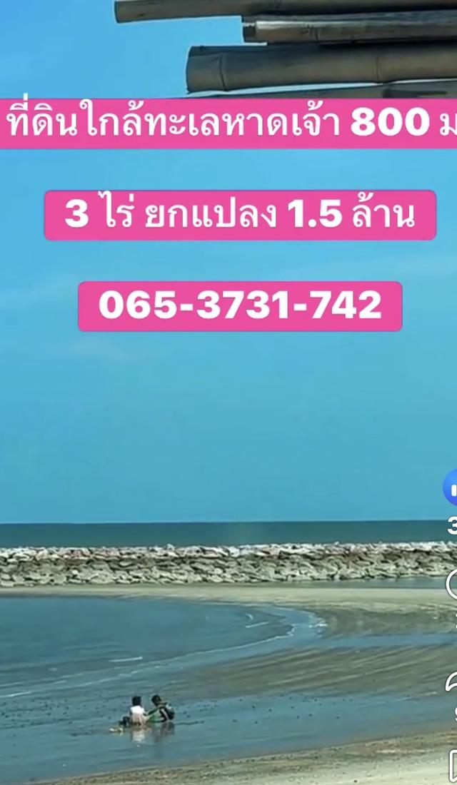 ที่ดิน ห่างทะเลเพียง 800 เมตร 3 ไร่ รวม 1.5 ล้าน 1