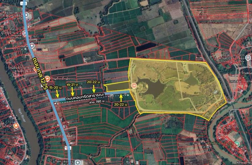 ที่ดิน 🏡 ขายที่ดินพร้อมสิ่งปลูกสร้าง 288-2-1 ไร่ ถนน ทล.1275 ใกล้ สนง.ตำรวจภูธรภาค 6 4