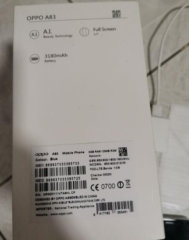 OPPO A83 RAM 6GB ROM 128GB 3