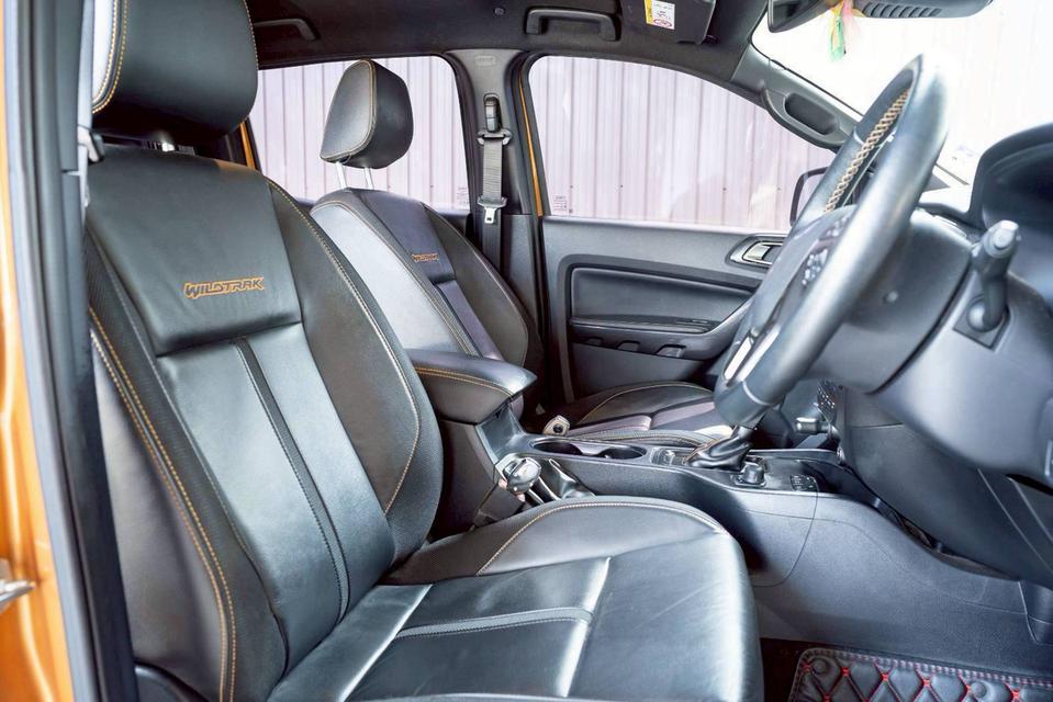 FORD RANGER 2.0 BI-TURBO WILDTRAK 4WD ปี 2019 สีส้ม โฉม DOUBLE CAB รูปที่ 9
