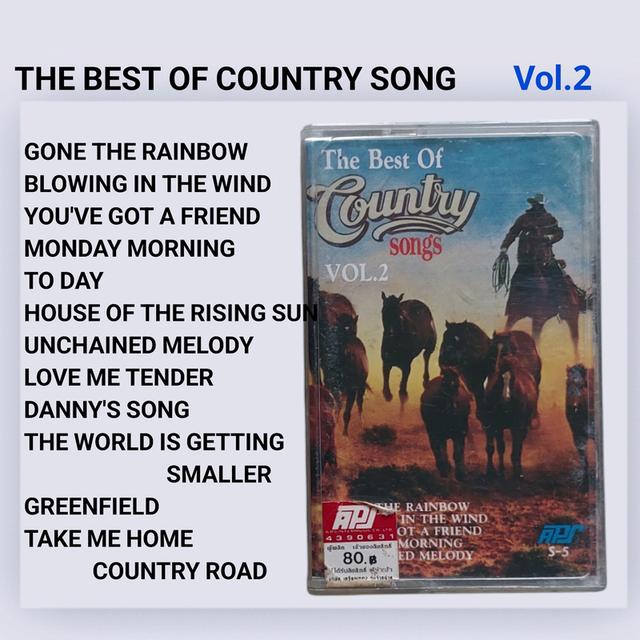 □มือ2 เทปเพลง The Best Of #Country Song□อัลบั้ม Vol2 (ลิขสิทธิ์แท้)(แนว คันทรี country)