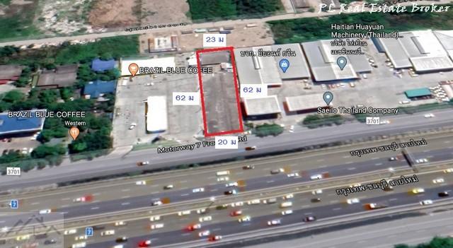 ขายที่ดินถมแล้ว 321 ตารางวา เลียบมอเตอร์เวย์สาย7 กรุงเทพ ชลบุรี ขาออก ติดปั๊มซัสโก ใกล้สมิติเวช ศรีนครินทร์ 2