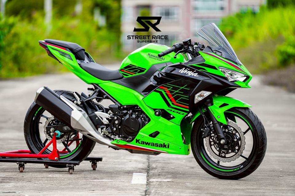 2024 Kawasaki Ninja 400 KRT ปี 2024 สีเขียวดำ 🏍️ สวย เดิมแท้ ไมล์น้อย พร้อมขี่! ✅ ไมล์เพียง 7,xxx กม. เท่านั้น จะออกมือ1 ดูคันนี้ก่อน!!