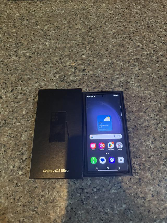 ขายSamsungS23UltraสีPhontom Black256กิ๊กยกกล่องอีมี่ตรงสวยๆใช้งานดีทุกๆฟังชั่นถูกมากกกก