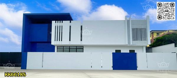 ผ่อนตรงกับโครงการได้ โรงงานใหม่ สไตล์ Contemporary โดนเด่นที่ดีไซด์ คุณภาพวัสดุสูง เย็นสบาย พื้นที่ใช้สอย 970 ตารางเมตร สีม่วงใกล้ถนน 4 เลนส์ 1