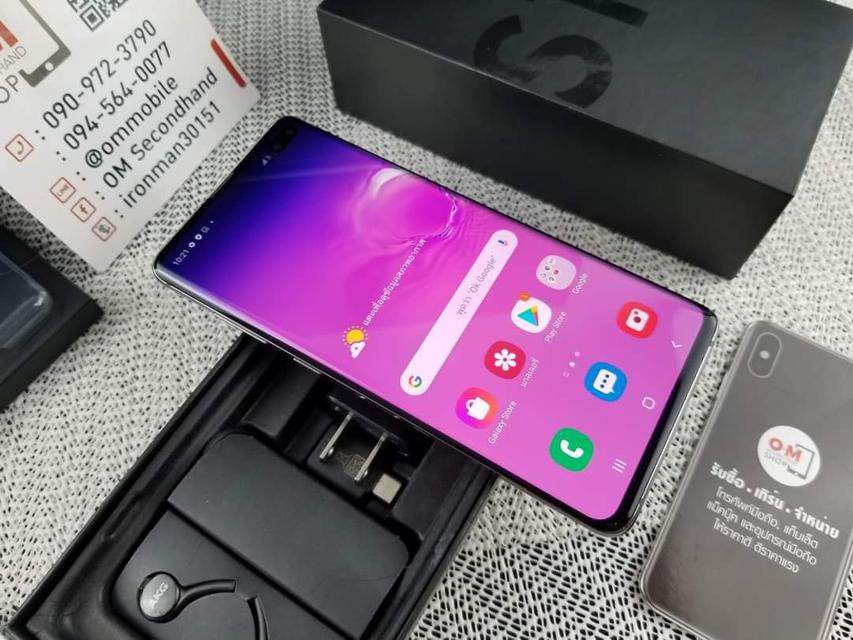 ขาย/แลก Samsung Galaxy S10 Plus 8/512 Ceramic Black แท้ ขาดเข็มจิ้มถาดซิม เพียง 9,900 บาท  4