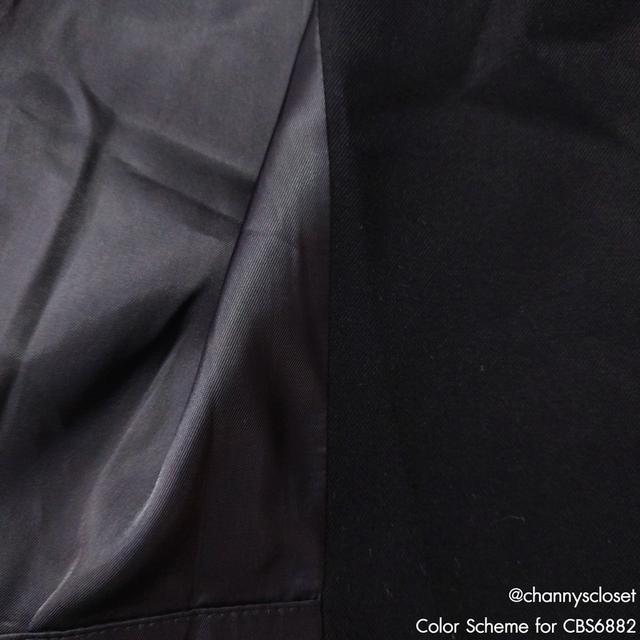 USED H&M - Sleeveless Black Vest | เสื้อกั๊กสีดำ เสื้อคลุม แขนกุด คอวี ผู้ชาย ทรงใหญ่ สีพื้น ปาร์ตี้ แท้ มือสอง 6